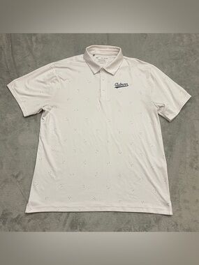 Under Armour The Playoff Polo Auburn Tigers Mens XL White Shirt